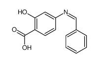 4-(benzylideneamino)-2-hydroxybenzoic acid Structure