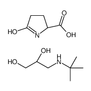 5-oxo-L-proline, compound with (S)-3-(tert-butylamino)propane-1,2-diol (1:1) Structure