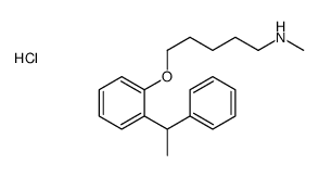 N-methyl-5-[2-(1-phenylethyl)phenoxy]pentan-1-amine,hydrochloride结构式