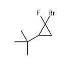 1-bromo-2-tert-butyl-1-fluorocyclopropane Structure