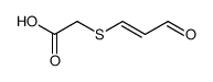 (trans-2-Formylvinylthio)-essigsaeure结构式