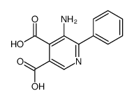 5-amino-6-phenylpyridine-3,4-dicarboxylic acid Structure