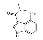 4-amino-N,N-dimethyl-1H-indole-3-carboxamide结构式