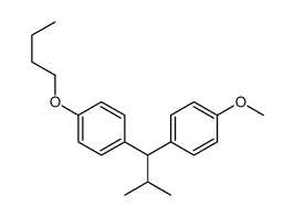 1-butoxy-4-[1-(4-methoxyphenyl)-2-methylpropyl]benzene结构式