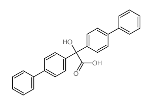 [1,1'-Biphenyl]-4-aceticacid, a-[1,1'-biphenyl]-4-yl-a-hydroxy- Structure