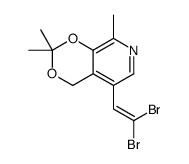 5-(2,2-dibromoethenyl)-2,2,8-trimethyl-4H-[1,3]dioxino[4,5-c]pyridine结构式