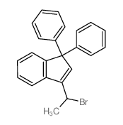 1H-Indene,3-(1-bromoethyl)-1,1-diphenyl-结构式