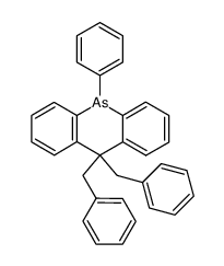 10,10-dibenzyl-5-phenyl-5,10-dihydro-acridarsine结构式