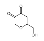 2H-Pyran-3,4-dione, 6-(hydroxymethyl)- (9CI) structure