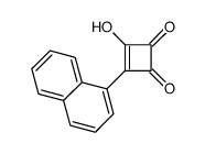 3-hydroxy-4-naphthalen-1-ylcyclobut-3-ene-1,2-dione结构式