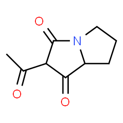 1H-Pyrrolizine-1,3(2H)-dione,2-acetyltetrahydro-(9CI) structure