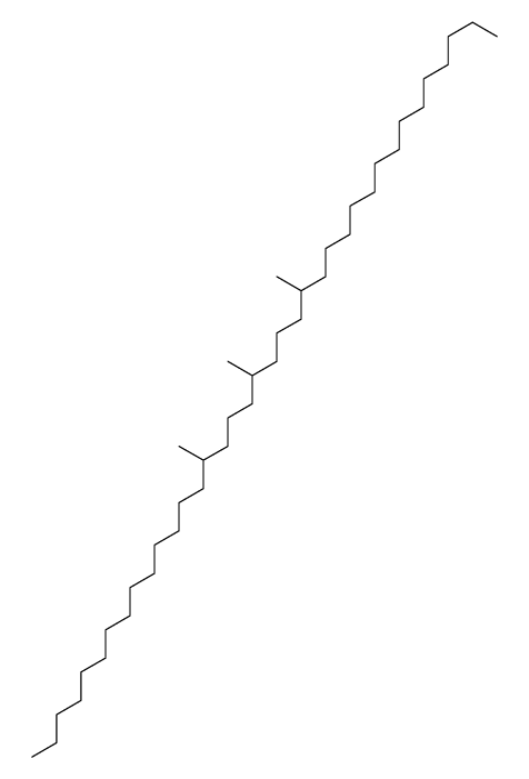 15,19,23-trimethylheptatriacontane Structure