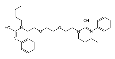 1-butyl-1-[2-[2-[2-[butyl(phenylcarbamoyl)amino]ethoxy]ethoxy]ethyl]-3-phenylurea结构式