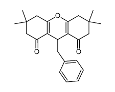 9-benzyl-3,3,6,6-tetramethyl-3,4,5,6,7,9-hexahydro-2H-xanthene-1,8-dione结构式