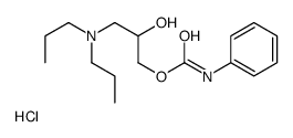 [2-hydroxy-3-(phenylcarbamoyloxy)propyl]-dipropylazanium,chloride Structure