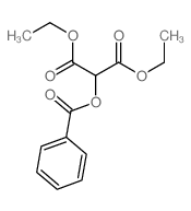 Propanedioic acid,2-(benzoyloxy)-, 1,3-diethyl ester structure