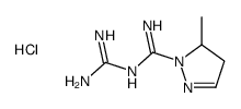 N-(diaminomethylidene)-3-methyl-3,4-dihydropyrazole-2-carboximidamide,hydrochloride Structure