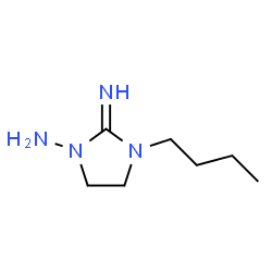 1-Imidazolidinamine,3-butyl-2-imino-(9CI) structure