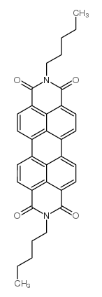 N,N′-二戊基-3,4,9,10-苝二甲酰亚胺结构式