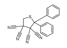 2,2-diphenylthiolane-3,3,4,4-tetracarbonitrile结构式