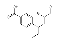 4-(5-bromo-6-oxohexan-3-yl)benzoic acid Structure