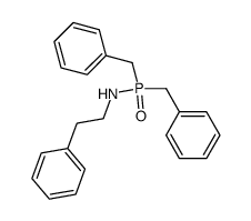 N-(2-phenylethyl)-P,P-dibenzylphosphinamide结构式