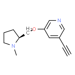 Pyridine, 3-ethynyl-5-[[(2S)-1-methyl-2-pyrrolidinyl]methoxy]- (9CI) structure