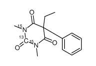 5-ethyl-1,3-dimethyl-5-phenyl-1,3-diazinane-2,4,6-trione Structure