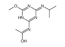 N-[4-methoxy-6-(propan-2-ylamino)-1,3,5-triazin-2-yl]acetamide结构式