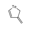 3-methylene-2,3-dihydrotellurophene结构式