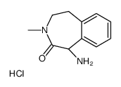 (R)-1-氨基-3-甲基-4,5-二氢-1H-苯并[d]氮杂革-2(3H)-酮盐酸盐结构式