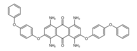 1,4,5,8-tetraamino-2,7-bis(4-phenoxyphenoxy)anthracene-9,10-dione Structure