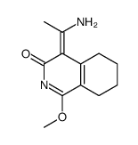 4-(1-aminoethylidene)-1-methoxy-5,6,7,8-tetrahydroisoquinolin-3-one结构式