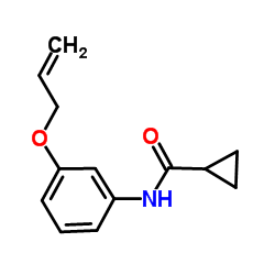 N-[3-(Allyloxy)phenyl]cyclopropanecarboxamide结构式