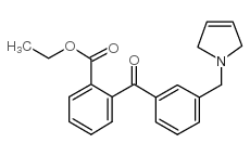 2-CARBOETHOXY-3'-(3-PYRROLINOMETHYL) BENZOPHENONE图片