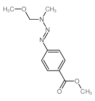 Benzoicacid, 4-[3-(methoxymethyl)-3-methyl-1-triazen-1-yl]-,methyl ester Structure