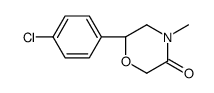 (6S)-6-(4-chlorophenyl)-4-methylmorpholin-3-one结构式