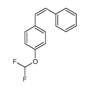 1-(difluoromethoxy)-4-(2-phenylethenyl)benzene Structure