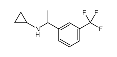 Benzenemethanamine, N-cyclopropyl-α-methyl-3-(trifluoromethyl)结构式