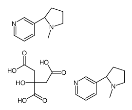 Bis((S)-nicotine) citrate structure