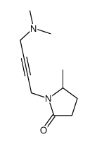 1-[4-(dimethylamino)but-2-ynyl]-5-methylpyrrolidin-2-one结构式