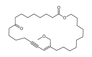 (17Z)-18-methoxymethyl-oxa-cyclooctacos-17-en-15-yne-2,10-dione Structure