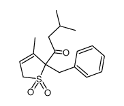 2-isovaleroyl-2-benzyl-3-methyl-2,5-dihydrothiophene 1,1-dioxide Structure