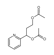 2-(1,3-diacetoxy-propyl)-pyridine结构式