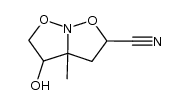 4-hydroxy-3a-methyltetrahydro-2H-isoxazolo[2,3-b]isoxazole-2-carbonitrile Structure