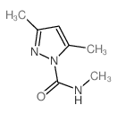 1H-Pyrazole-1-carboxamide,N,3,5-trimethyl-结构式