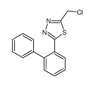 2-(chloromethyl)-5-(2-phenylphenyl)-1,3,4-thiadiazole Structure