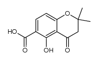 5-hydroxy-2,2-dimethyl-4-oxo-chroman-6-carboxylic acid Structure