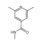 N,2,6-trimethylpyridine-4-carboxamide结构式
