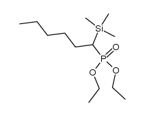 diethyl (1-(trimethylsilyl)hexyl)phosphonate结构式